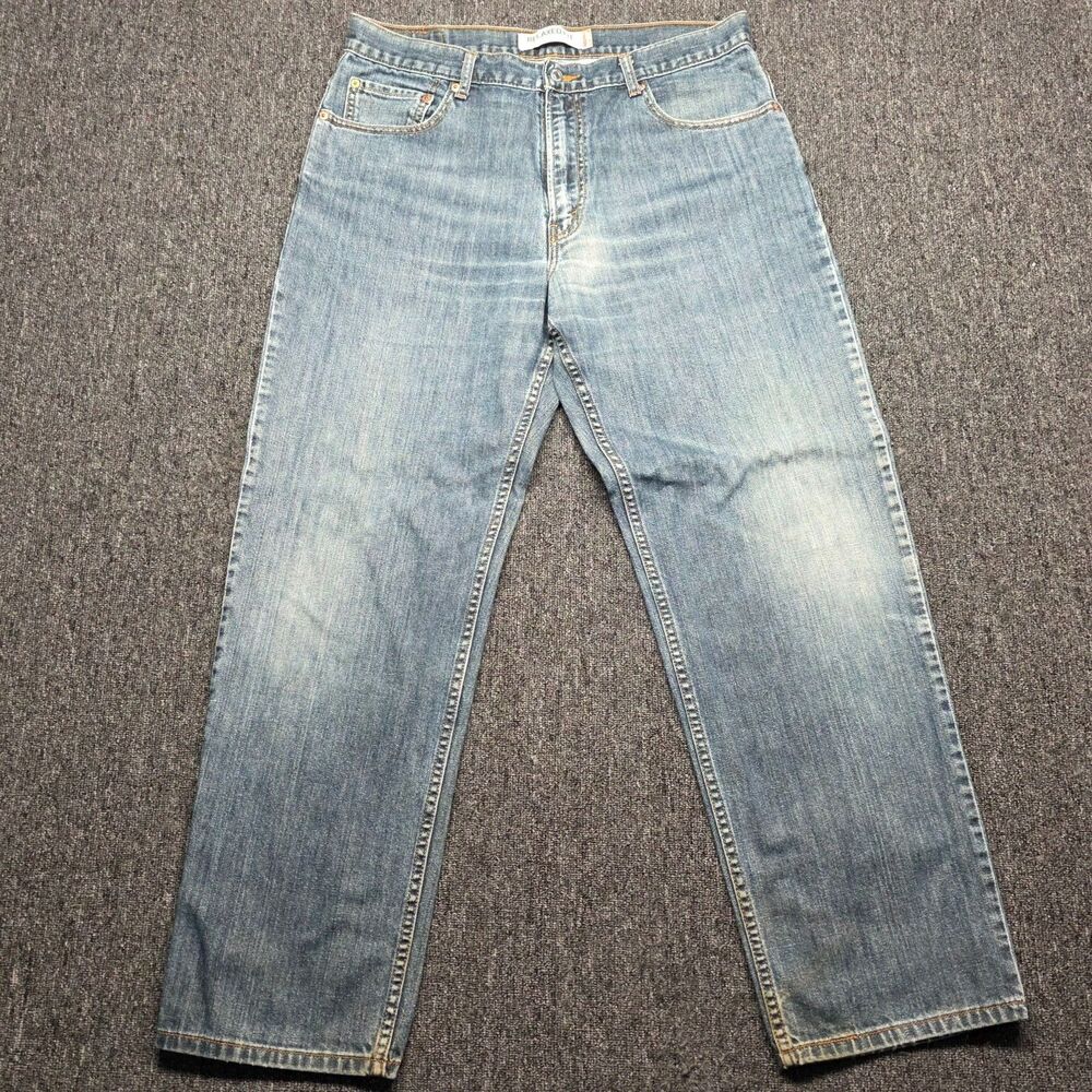 Levis 550 Jeans Mens 36x32 Relaxed Fit Tapered Leg Blue Medium Stonewash Denim